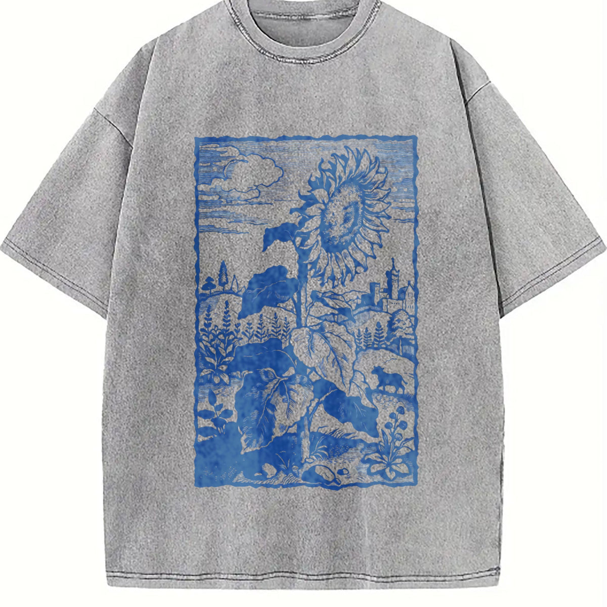 Sunflower Medieval Vintage Washed T-Shirt product image 5