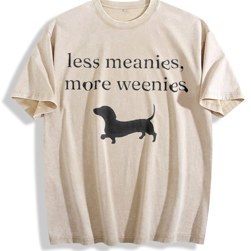 Less Meanies More Weenies Vintage Washed T-Shirt product image 1