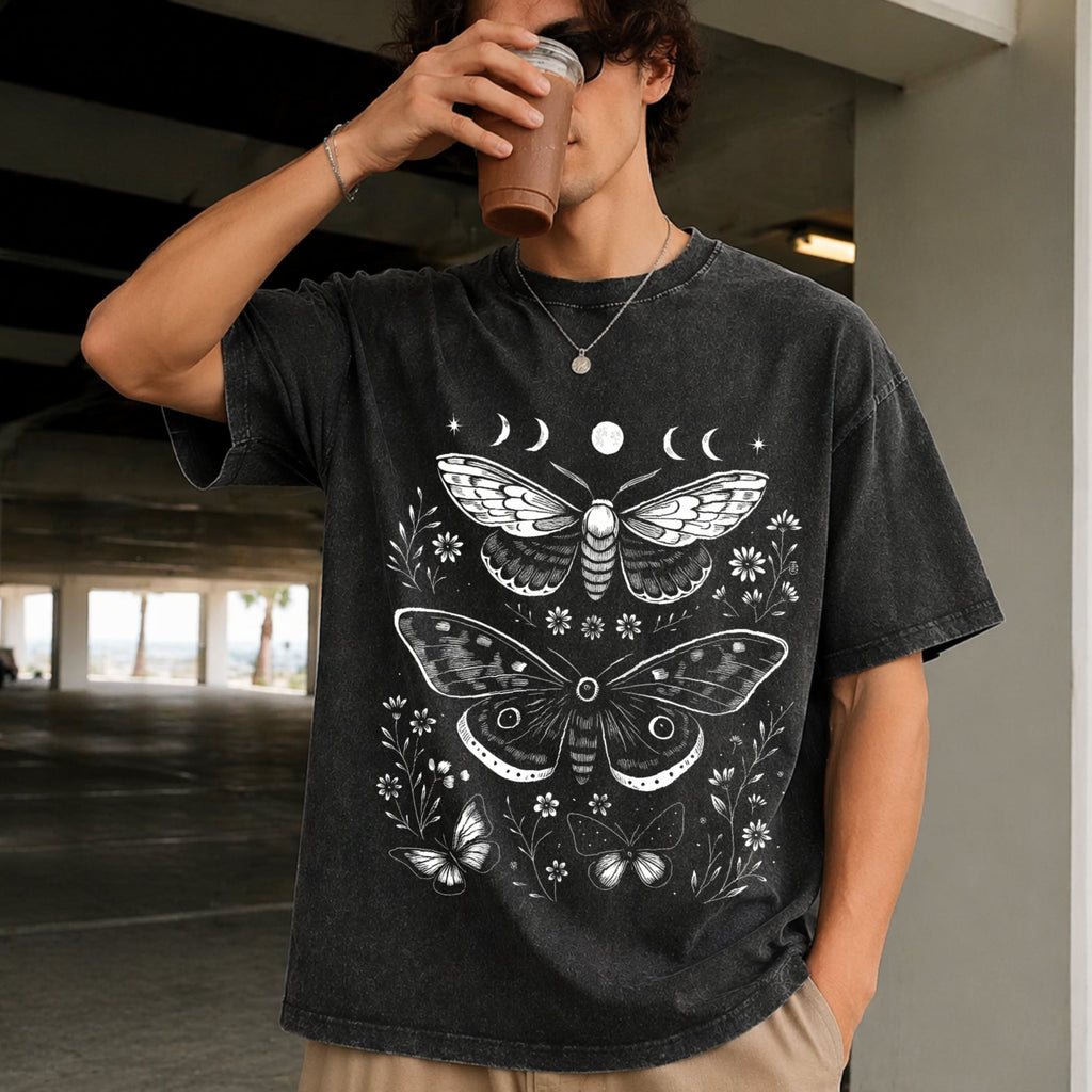 Moth Moon Vintage Washed T-Shirt product image 2