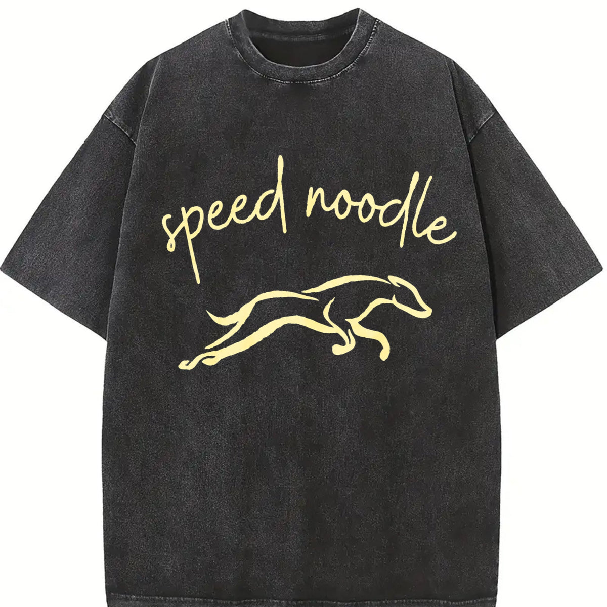 Speed Noodle Greyhound Lover Vintage Washed T-Shirt product image 2