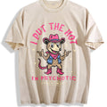 I Put The Hot In Psychotic Funny Cowboy Opossum Vintage product image 1