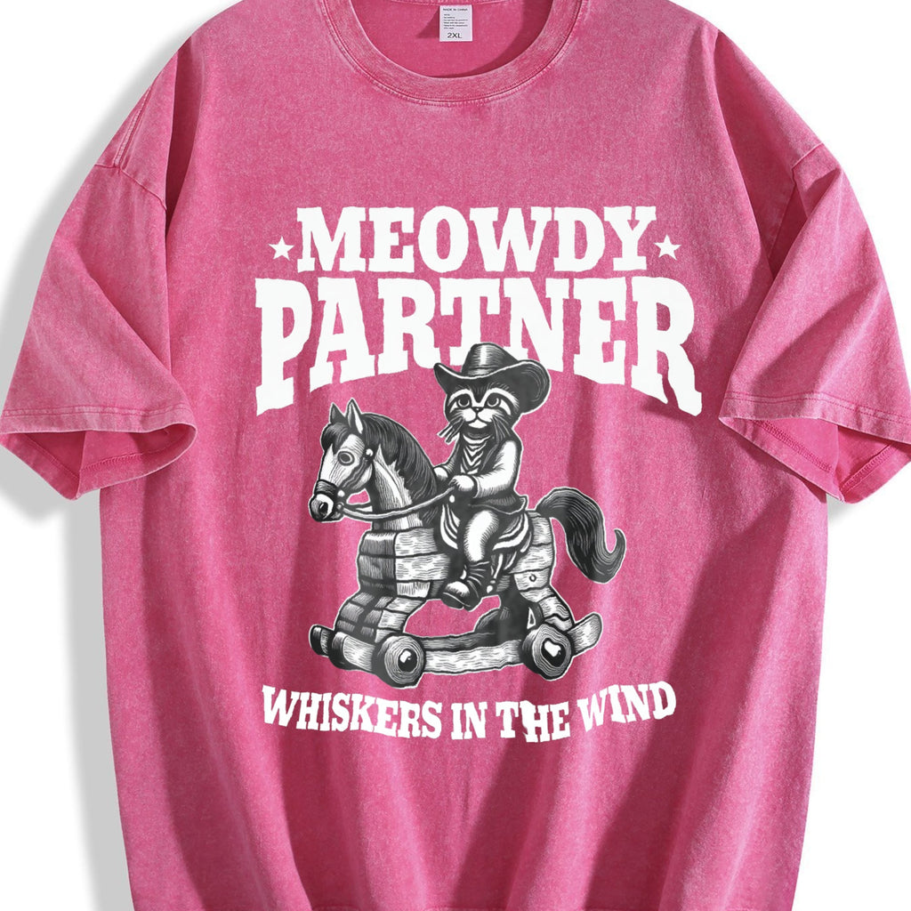 Meowdy Partner Whiskers In The Wind Vintage Washed T-Shirt product image 7