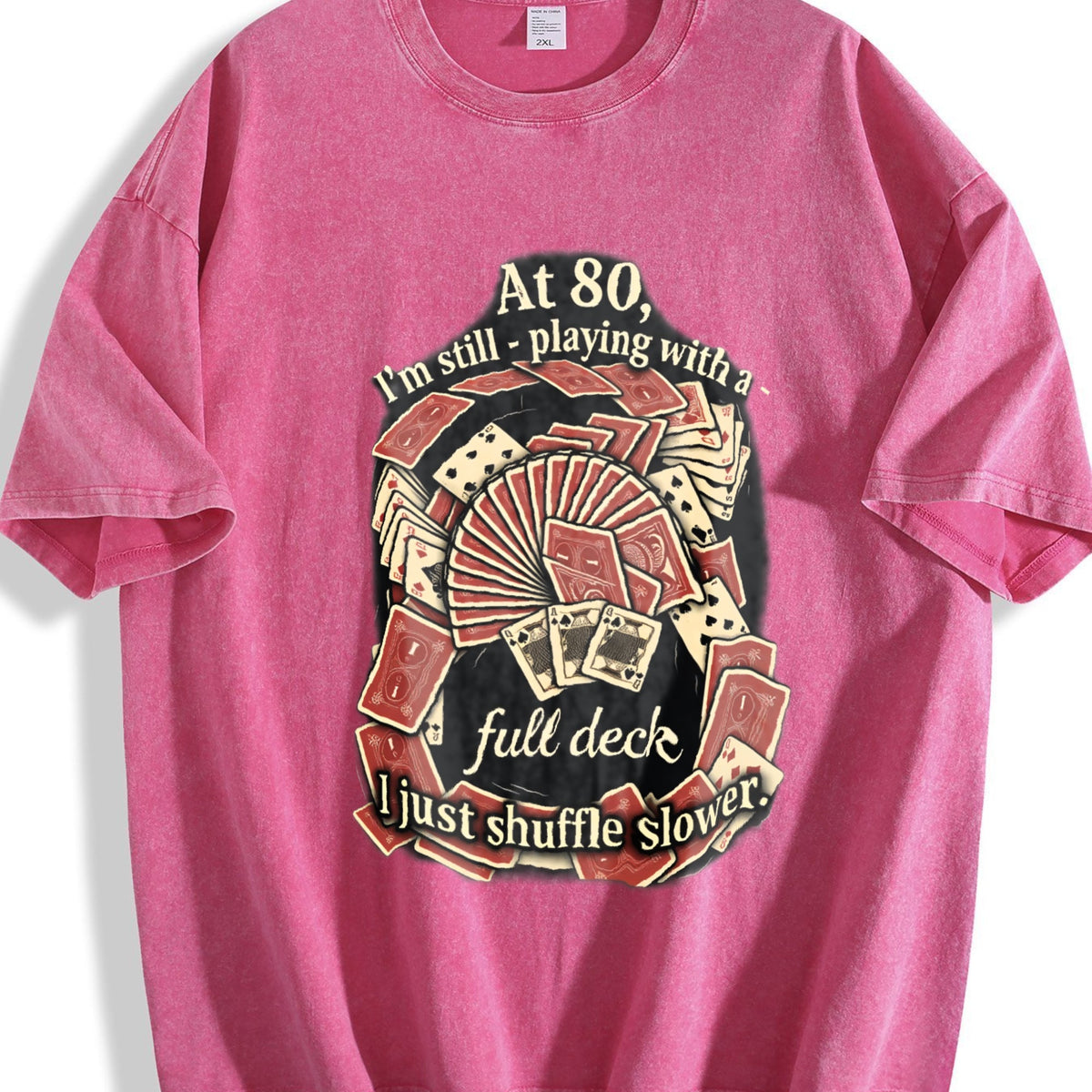 At 80 Full Deck Vintage Washed T-Shirt product image 7