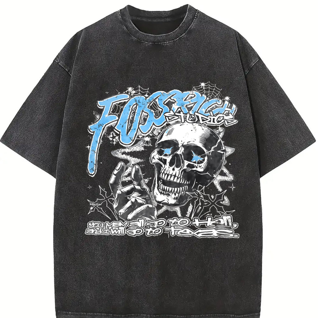 Skull Vintage Washed T-Shirt product image 2