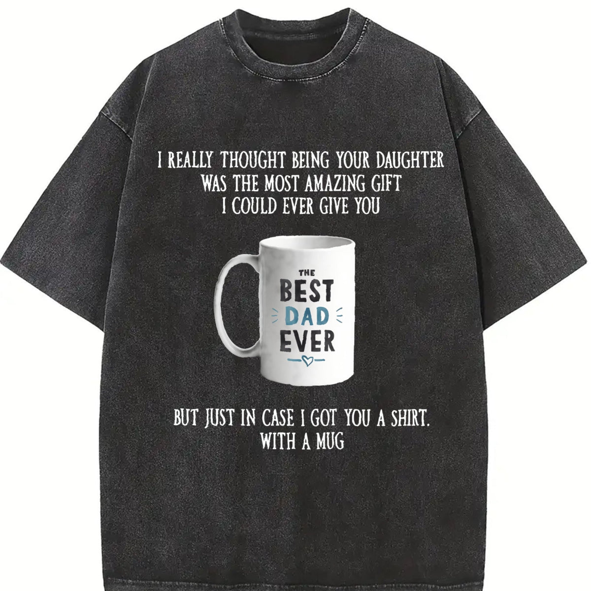 Funny Father's Day From Daughter Vintage Washed T-Shirt product image 2