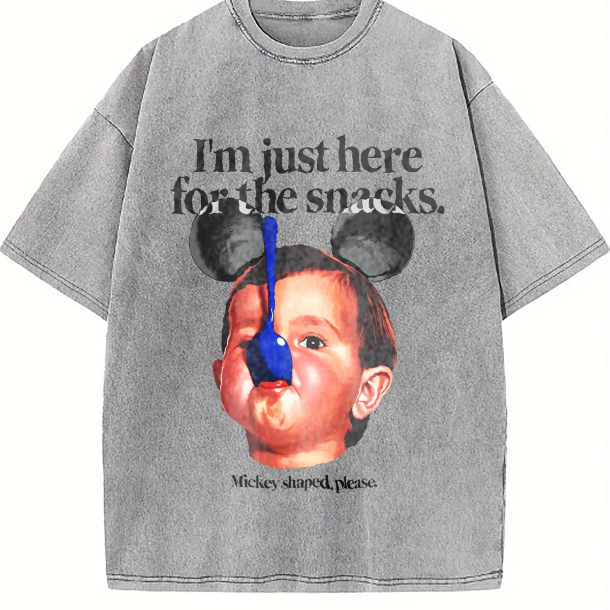 I'm Just Here For The Snacks Vintage Washed T-Shirt product image 5