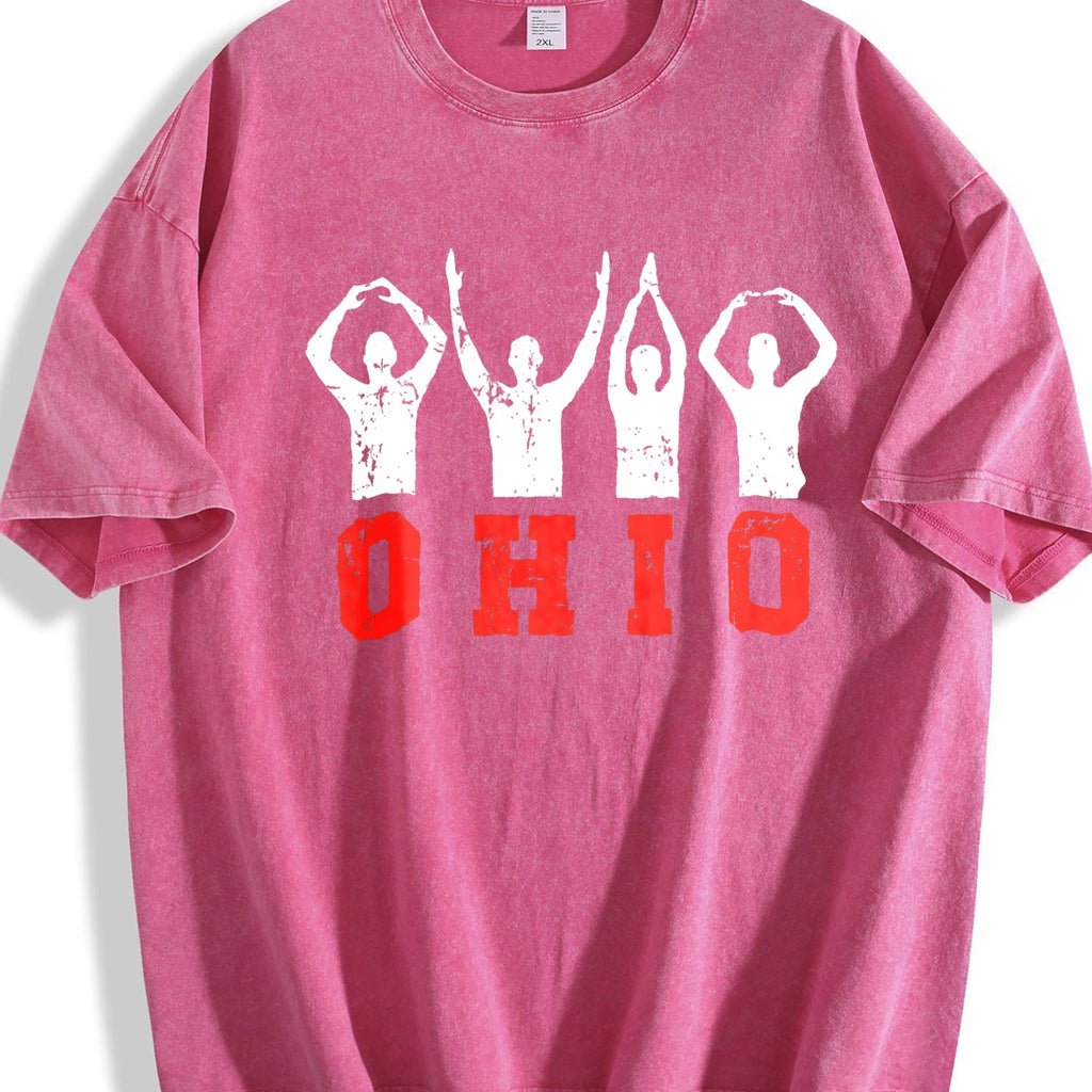Ohio State Pride - Ohioan With Bold Red Letters Vintage product image 7