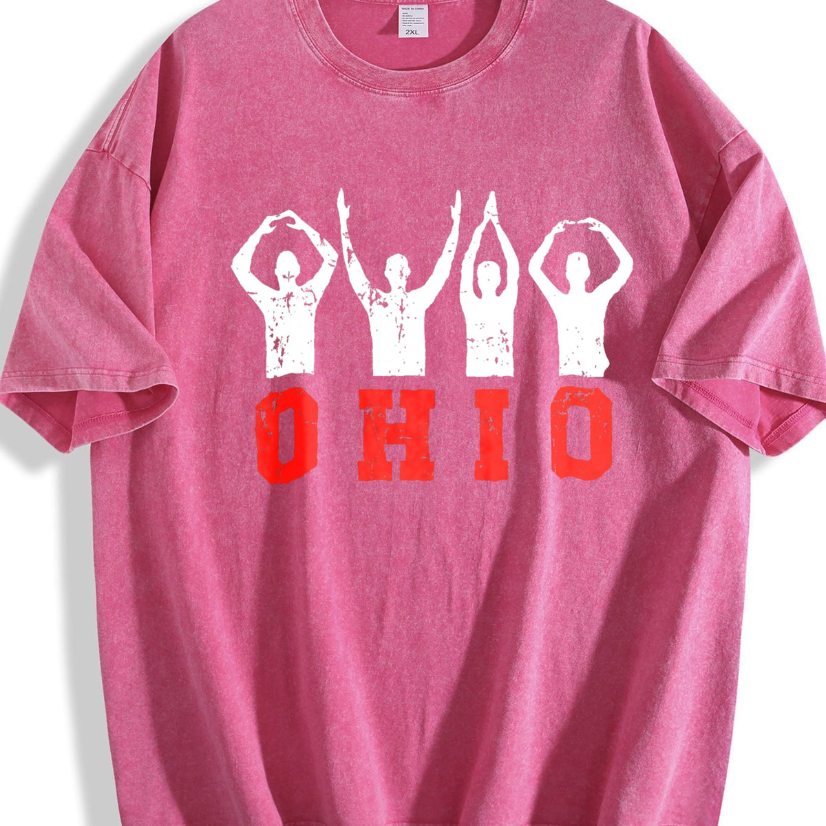 Ohio State Pride - Ohioan With Bold Red Letters Vintage product image 7