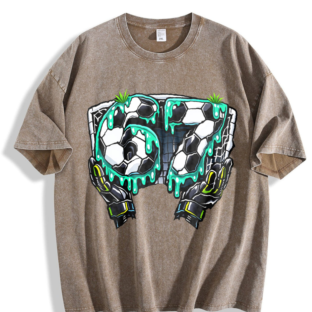 Global Soccer Fan Vintage Washed T-Shirt product image 3