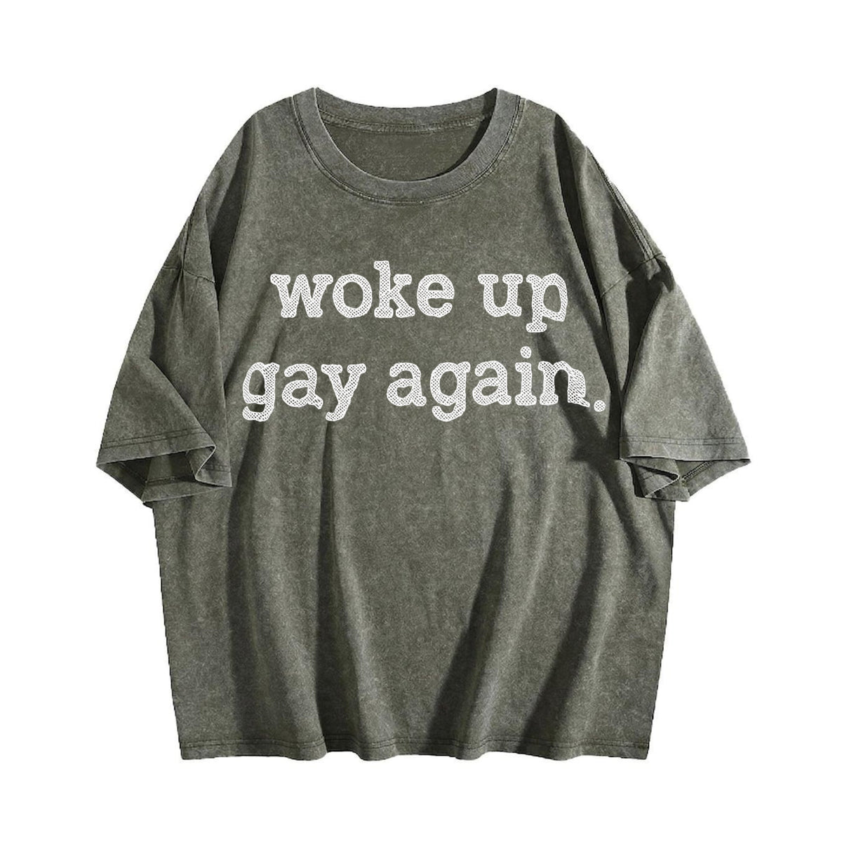 Woke Up Gay Again Funny Queer Lesbian Sexuality Joke product image 4