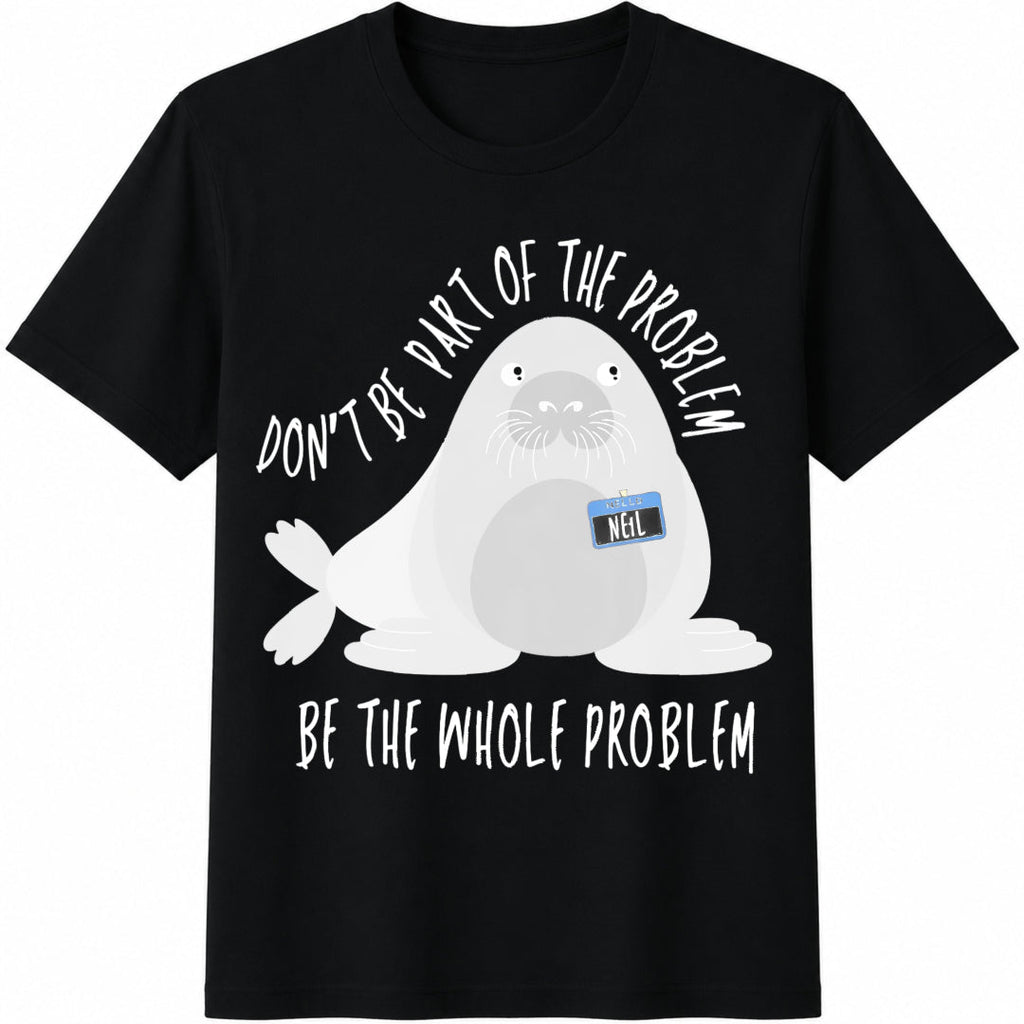 Funny Neil The Seal Cotton T-Shirt product image 1