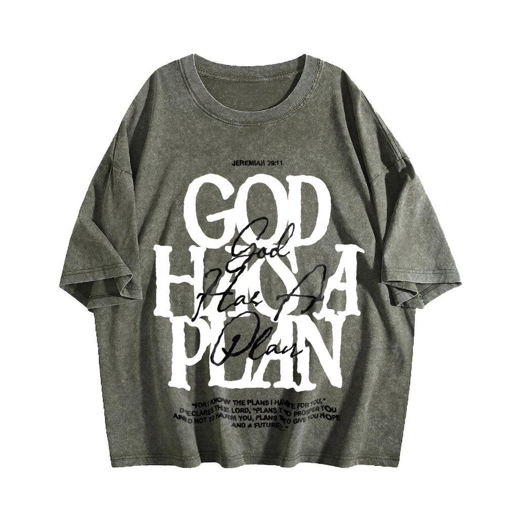 Christian - God Has A Plan Jeremiah 29:11 Vintage Washed product image 4