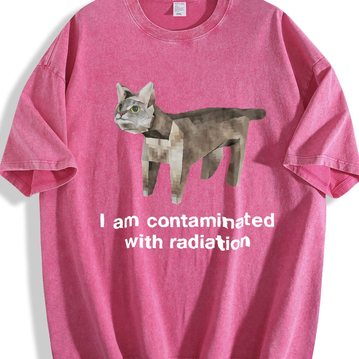 100 I Am Contaminated With Radiation Vintage Washed T-Shirt product image 7