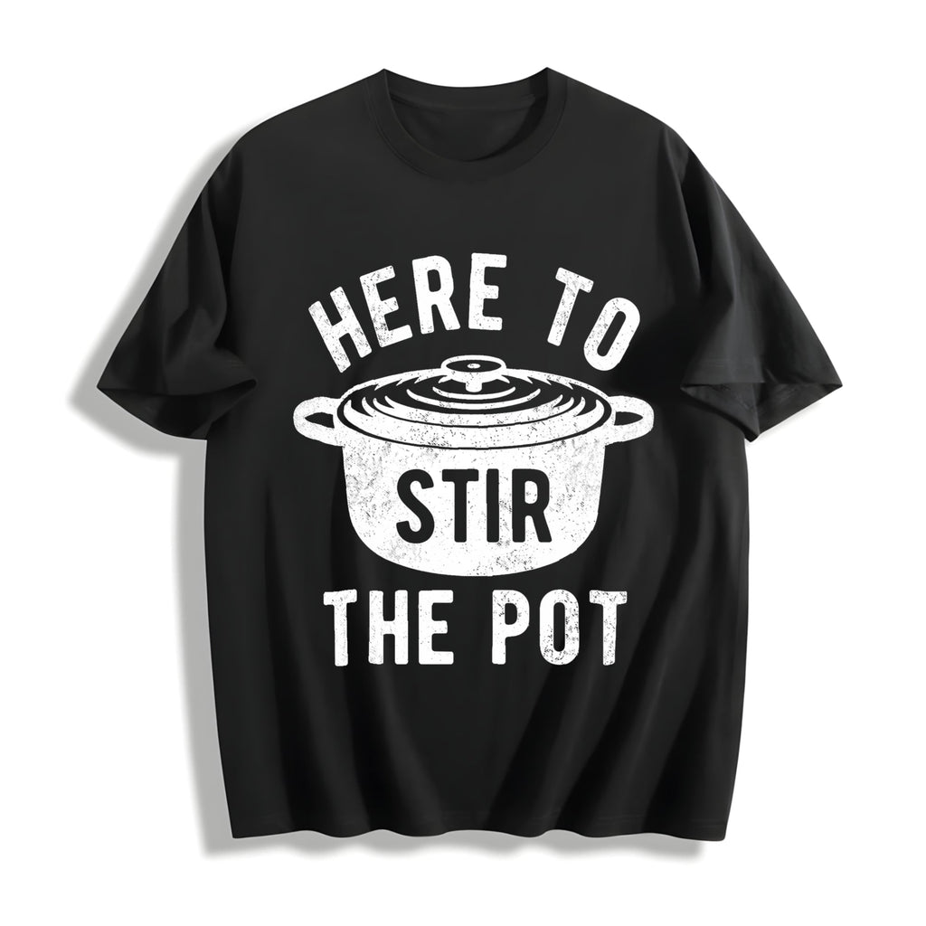 Here To Stir The Pot Funny Thanksgiving Dinner Cooking product image 1