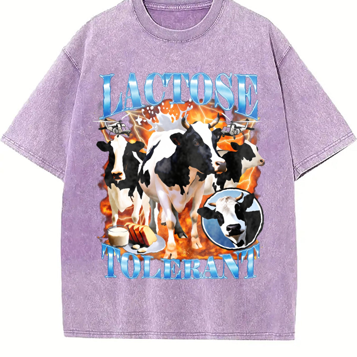 Lactose Tolerant Bootleg Vintage Washed T-Shirt product image 6