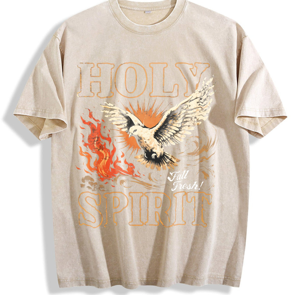 Holy Spirit Fall Fresh Christian Faith Dove Flame Vintage product image 1