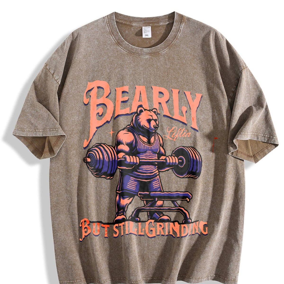 Gym Motivation Vintage Washed T-Shirt product image 3