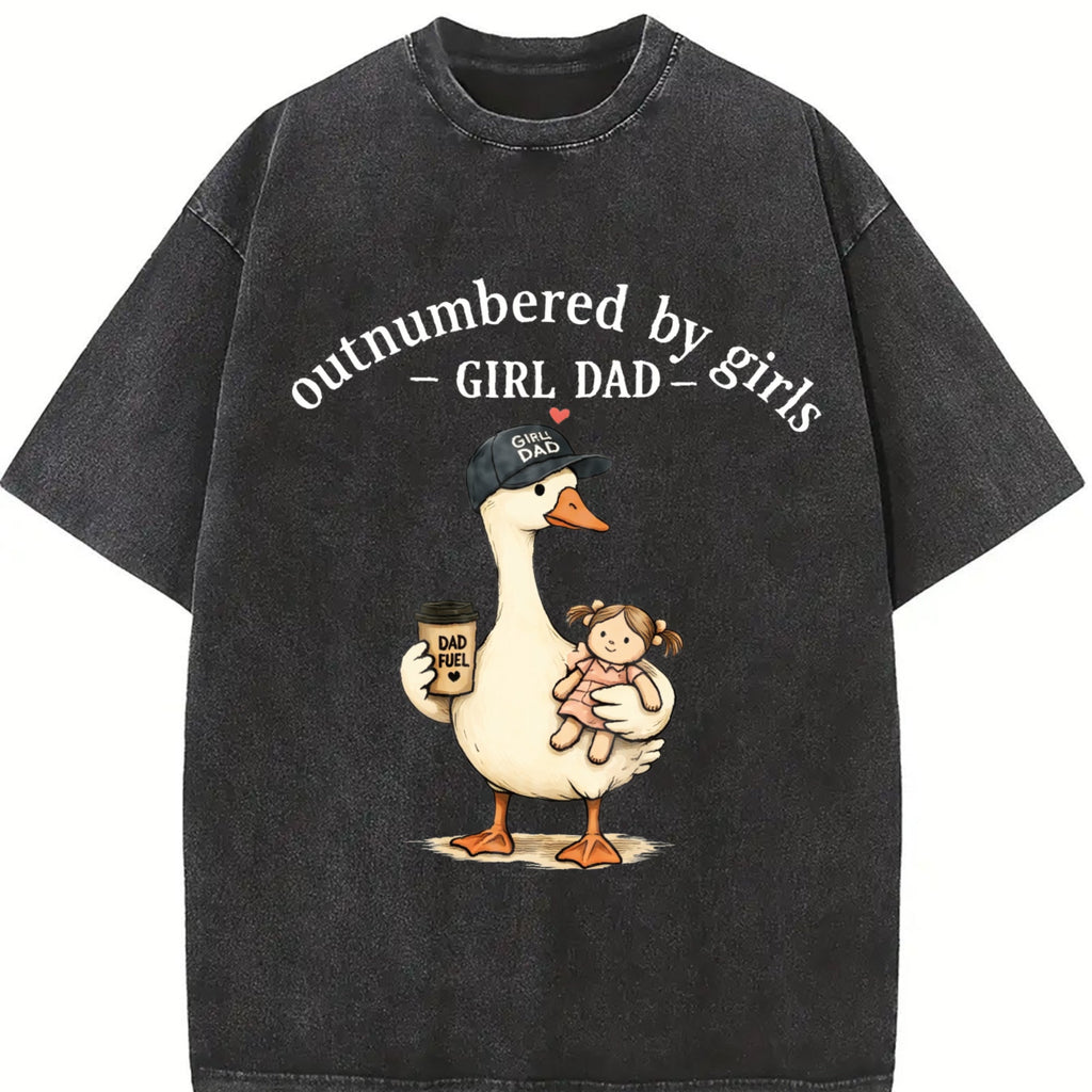 Girl Dad Vintage Washed T-Shirt product image 2