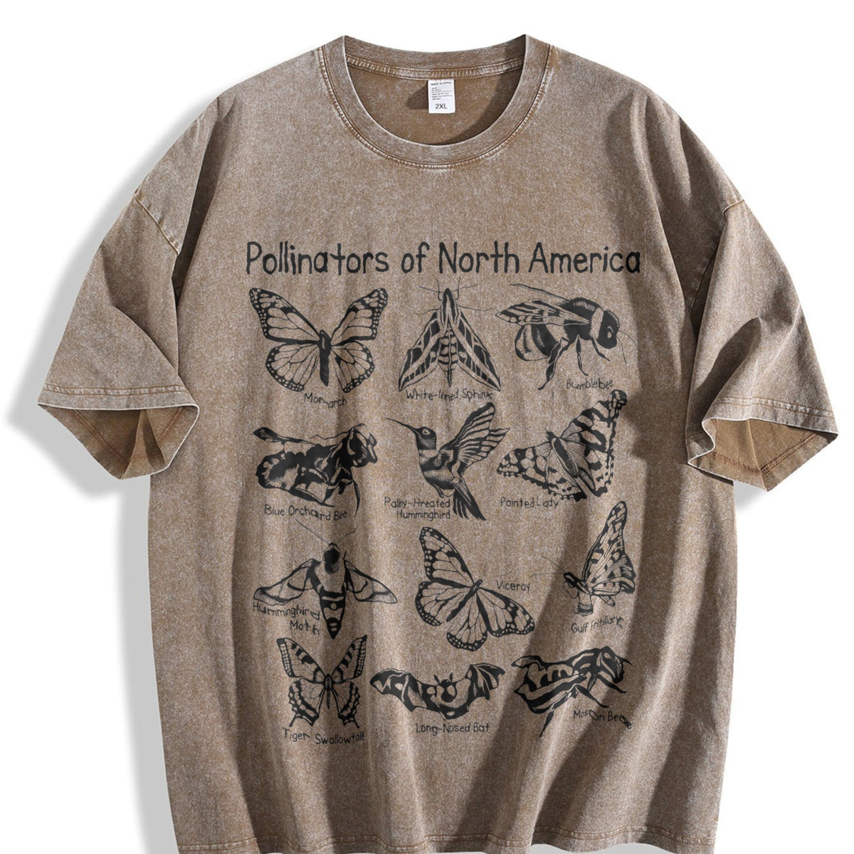 Pollinators Of North America Vintage Washed T-Shirt product image 3