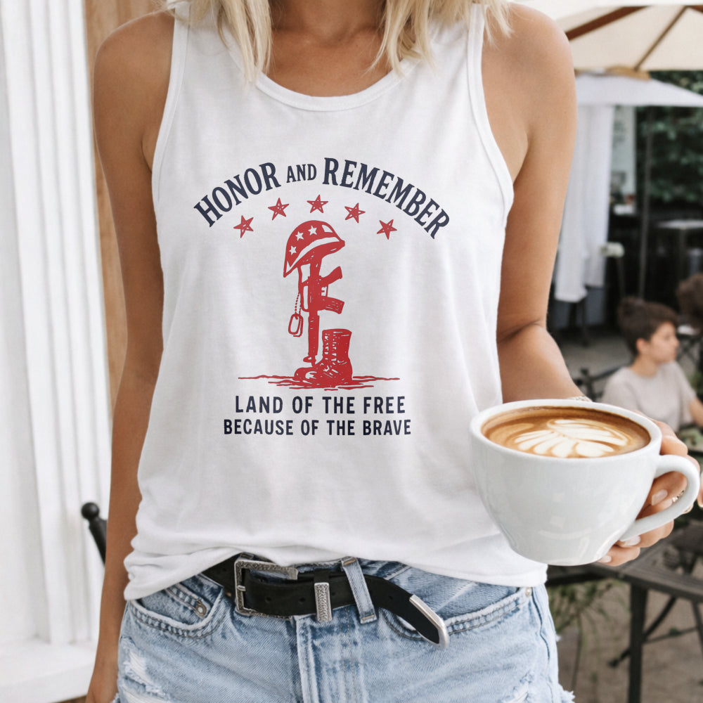 Land Of The Free Because Of The Brave Women's Tank Top