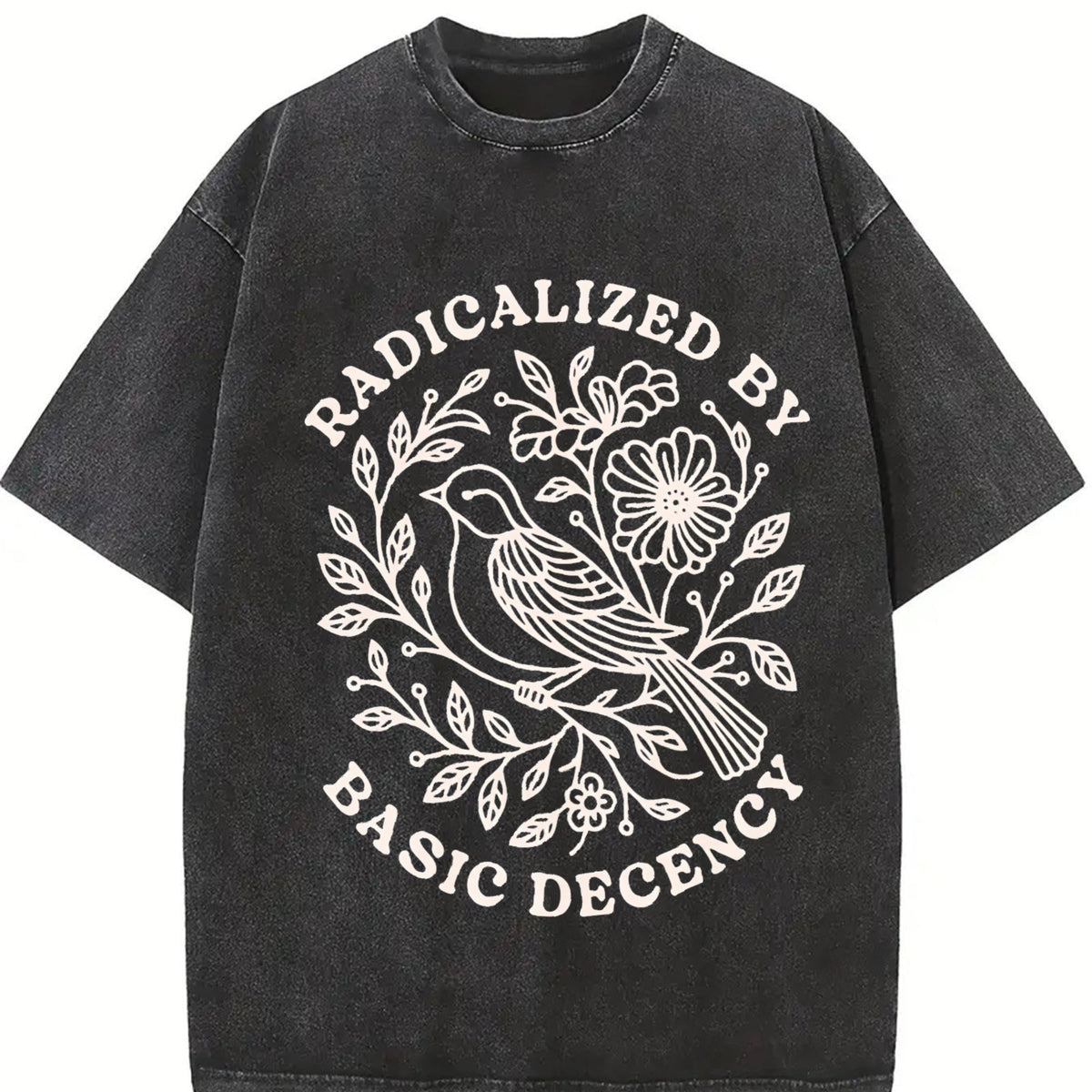 Radicalized By Basic Decency Vintage Washed T-Shirt product image 2