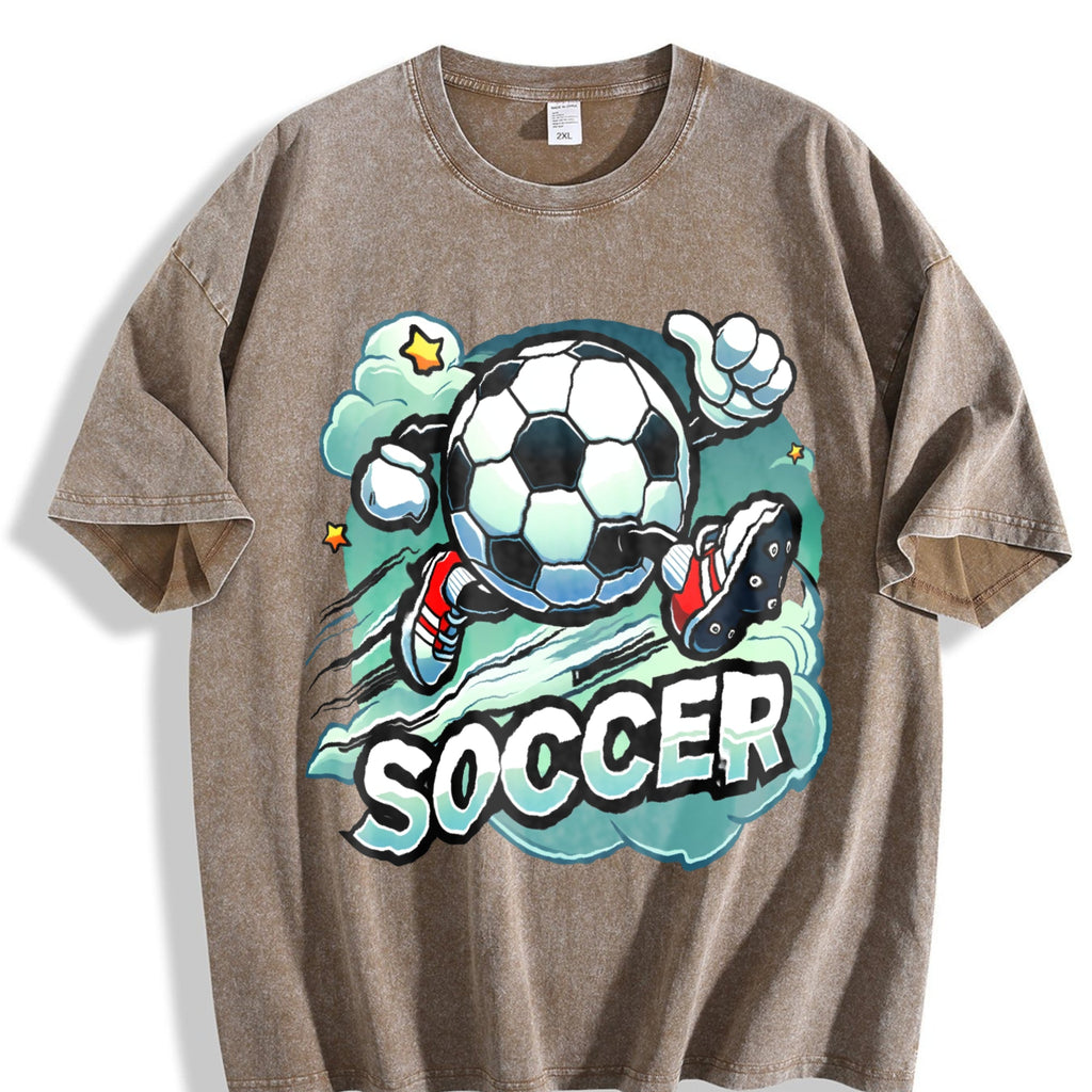 Global Soccer Fan Vintage Washed T-Shirt product image 3