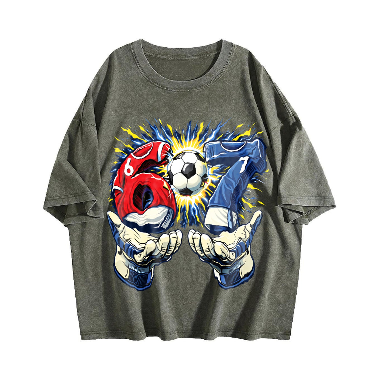 Global Soccer Fan Vintage Washed T-Shirt product image 4