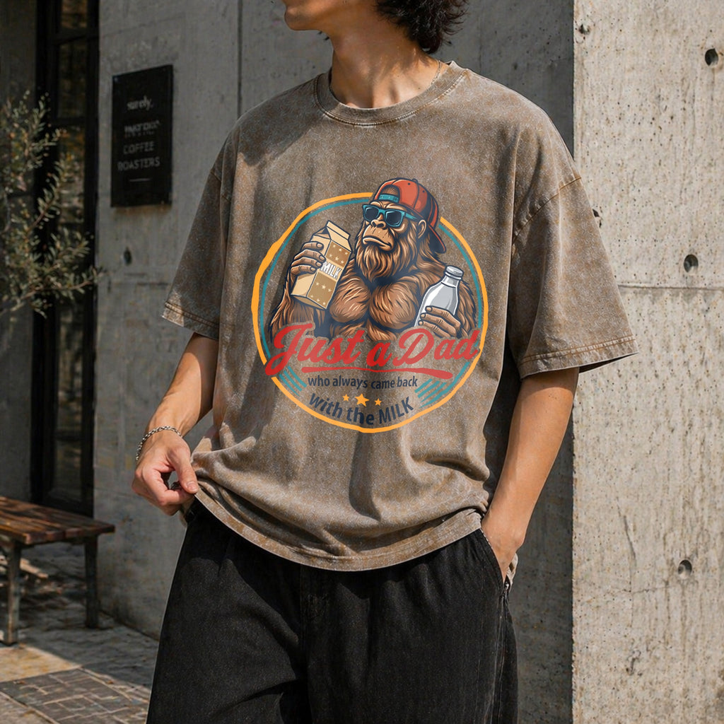 Funny Fathers Day Vintage Washed T-Shirt product image 3