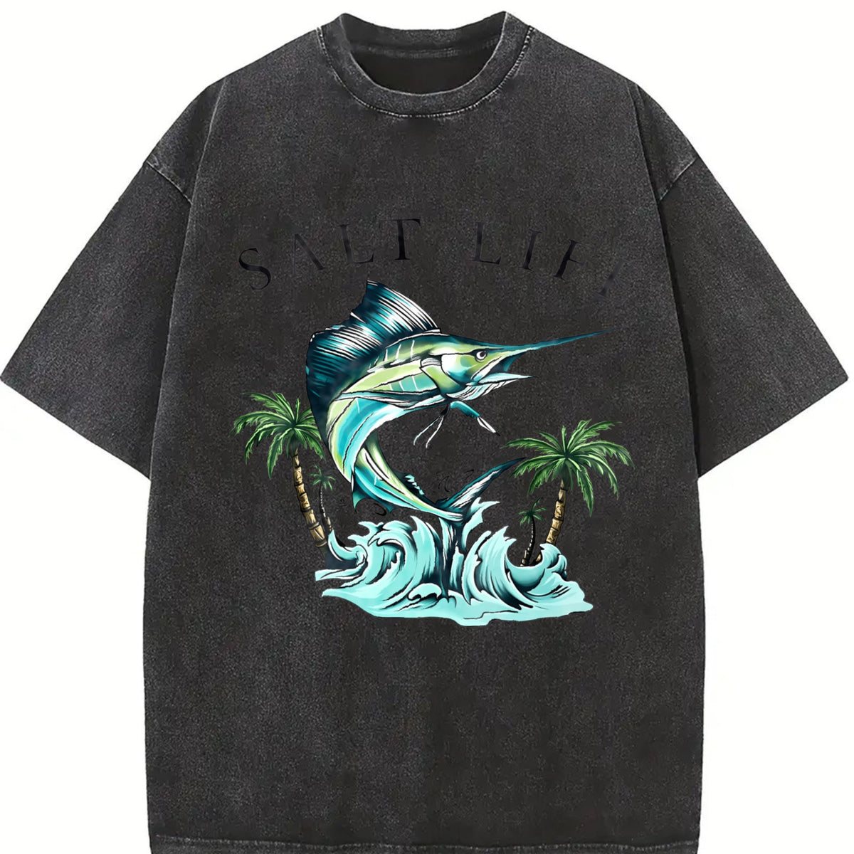 Saltwater Fishing Vintage Washed T-Shirt product image 2