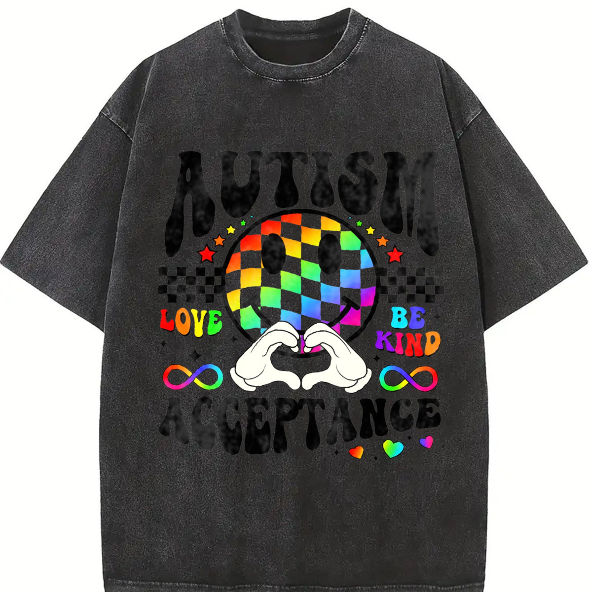 Autism Acceptance Vintage Washed T-Shirt product image 2