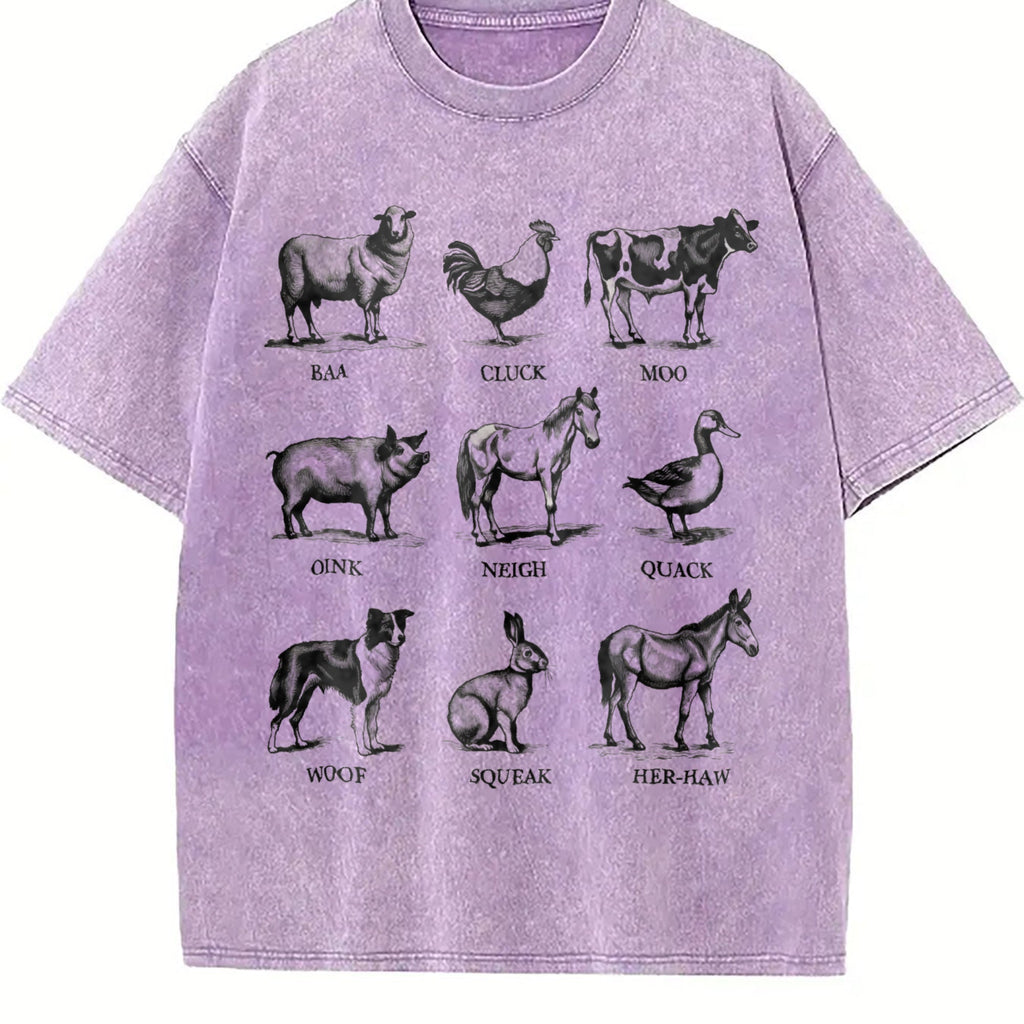 Farm Animals Vintage Washed T-Shirt product image 6