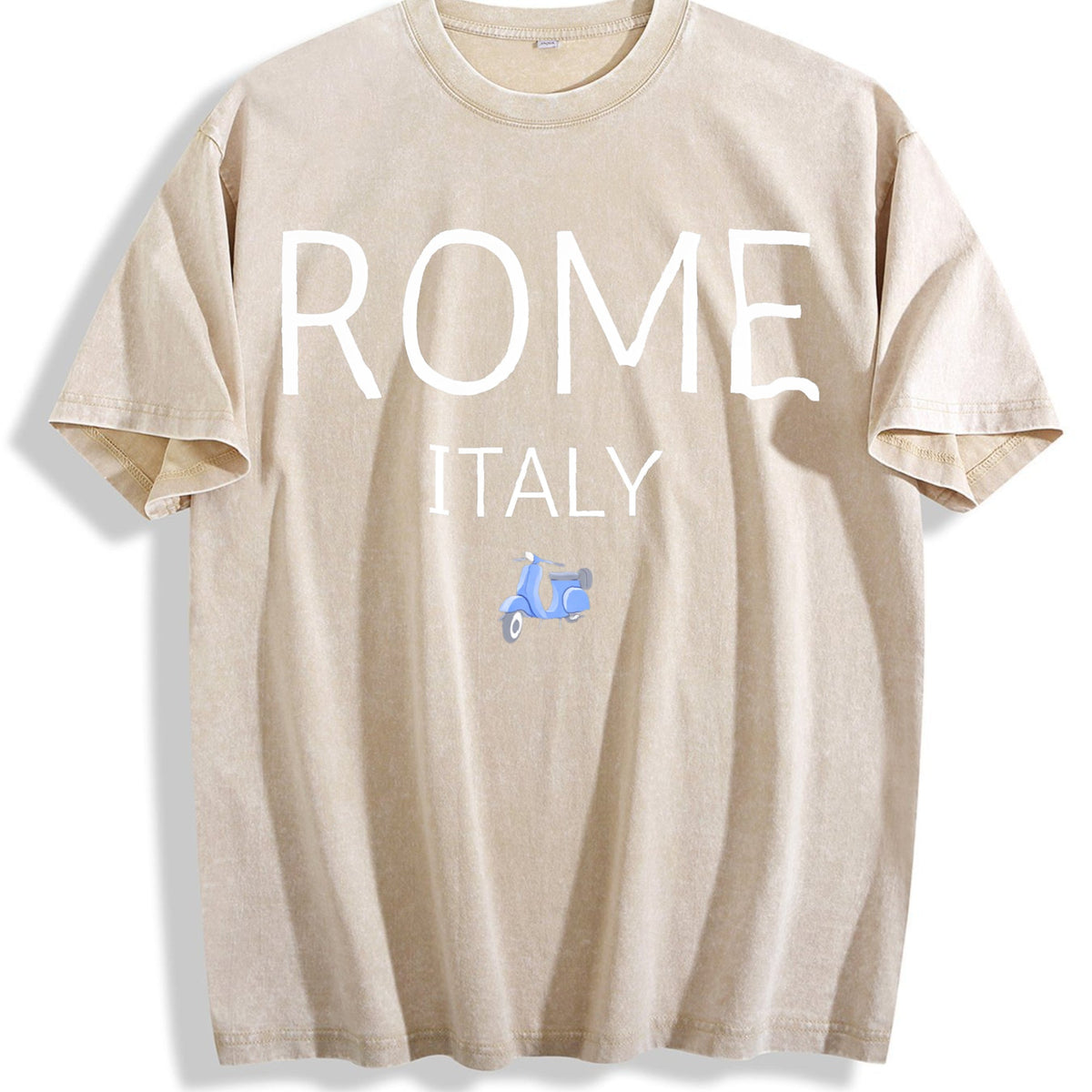 Rome Italy Vespa Vintage Washed T-Shirt product image 1
