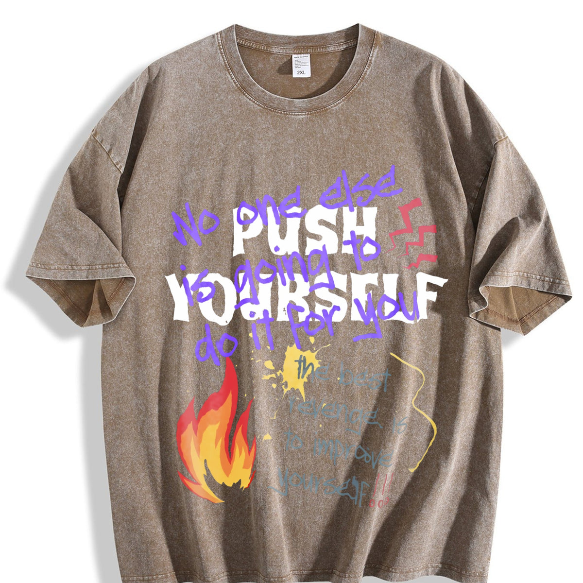 Push Yourself Vintage Washed T-Shirt product image 3