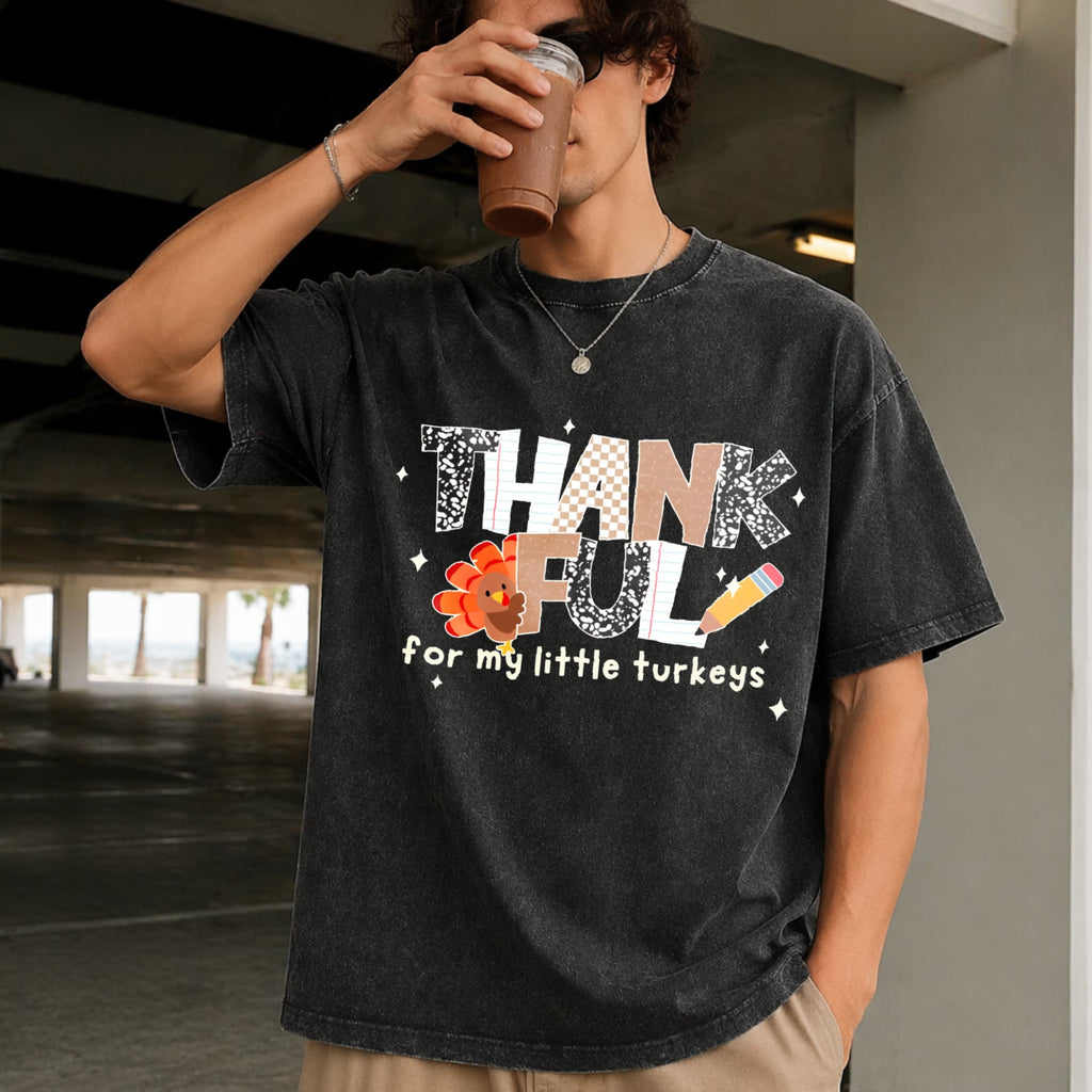 Thankful Teacher Vintage Washed T-Shirt product image 2