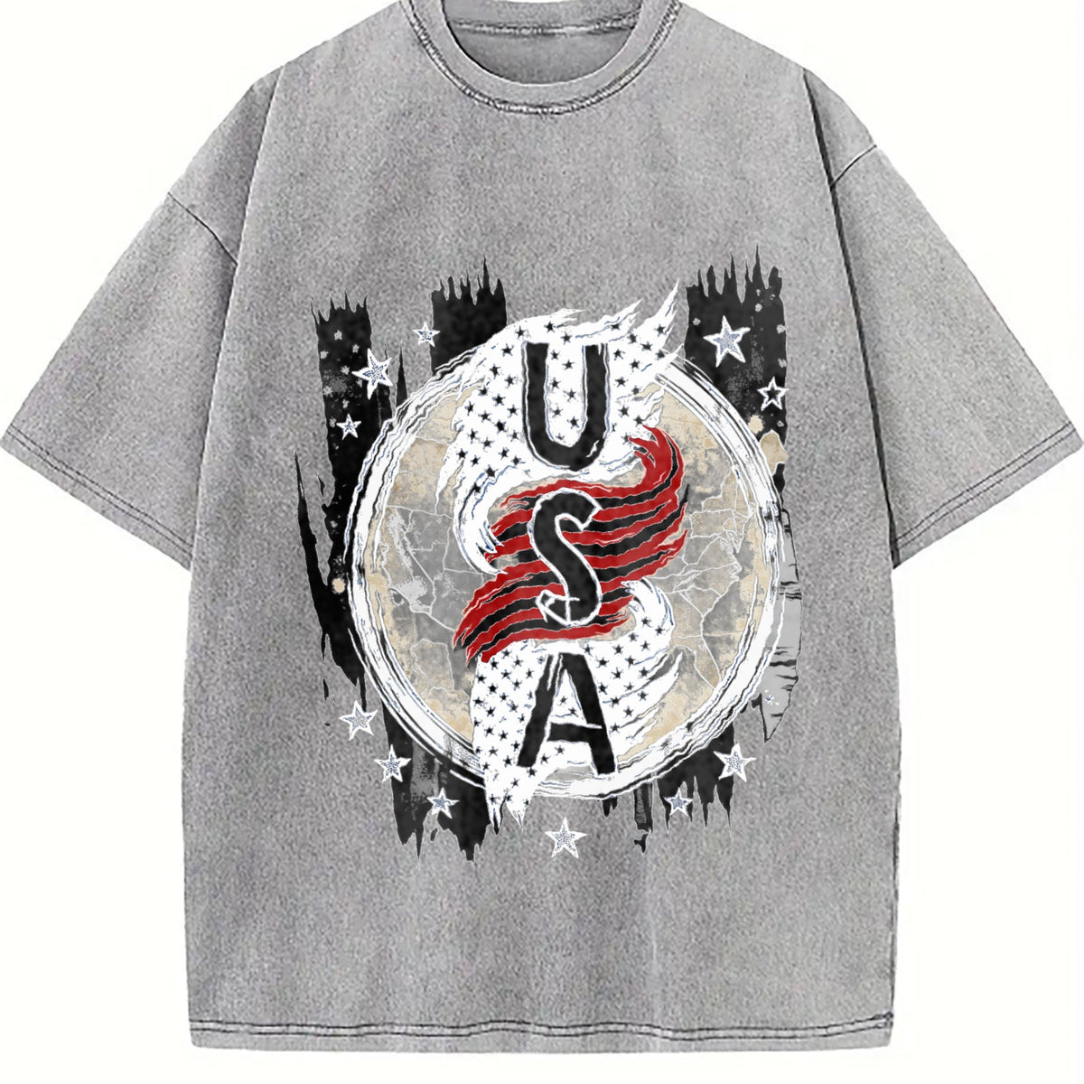 Explorer Statement With Vertical USA Flag And Grunge product image 5