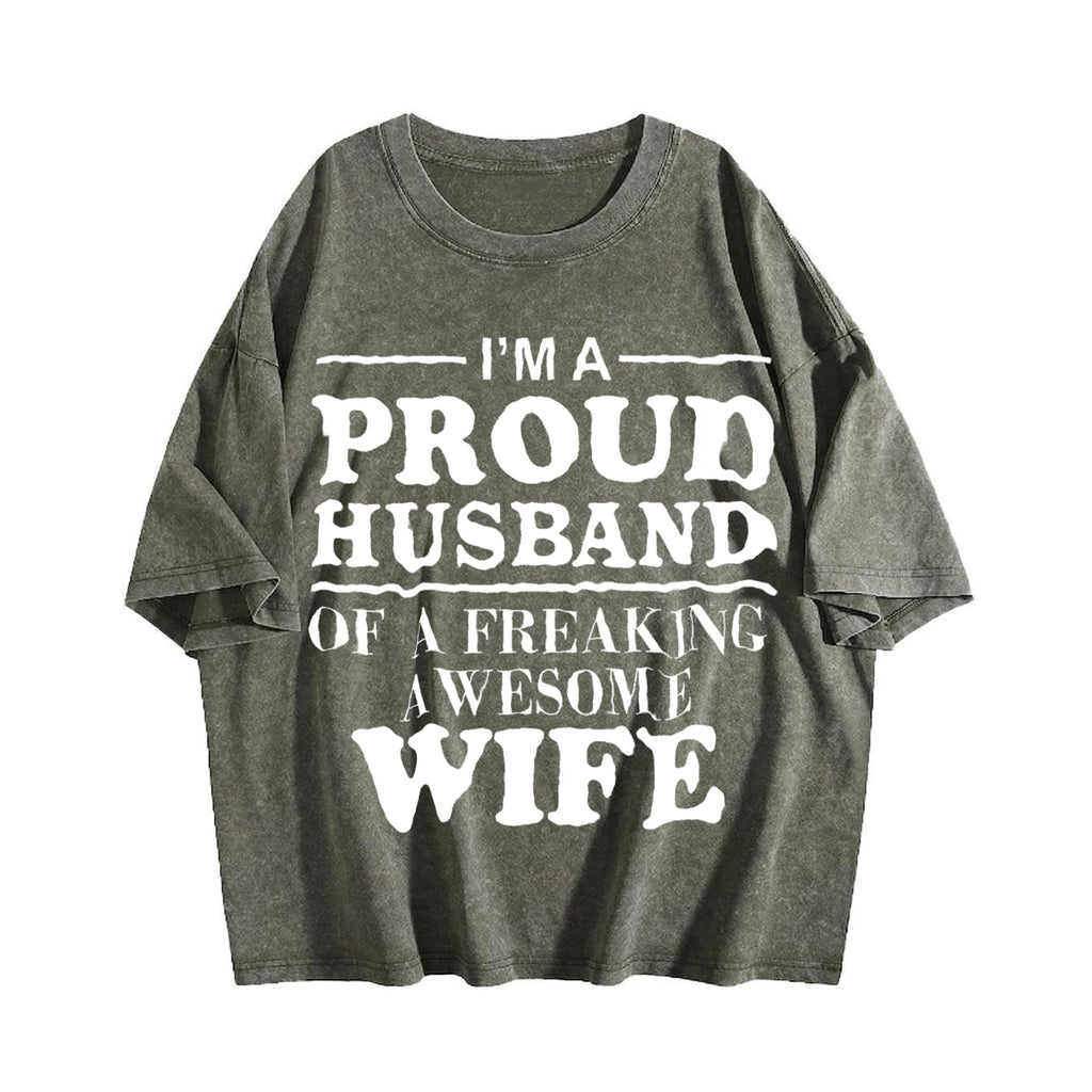 Funny Daughter Wife Slogan Vintage Washed T-Shirt product image 4