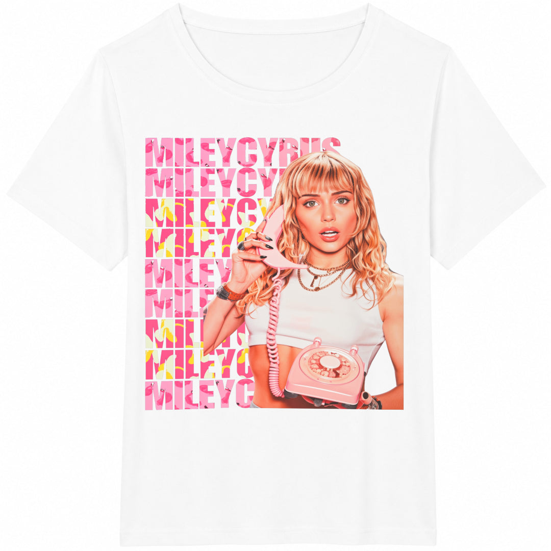 Miley Cyrus Inspired Merch Cotton T-Shirt product image 2