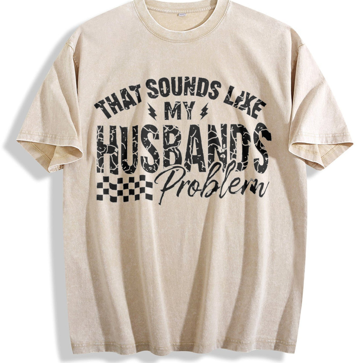Humorous Family Issues Fun Vintage Washed T-Shirt product image 1