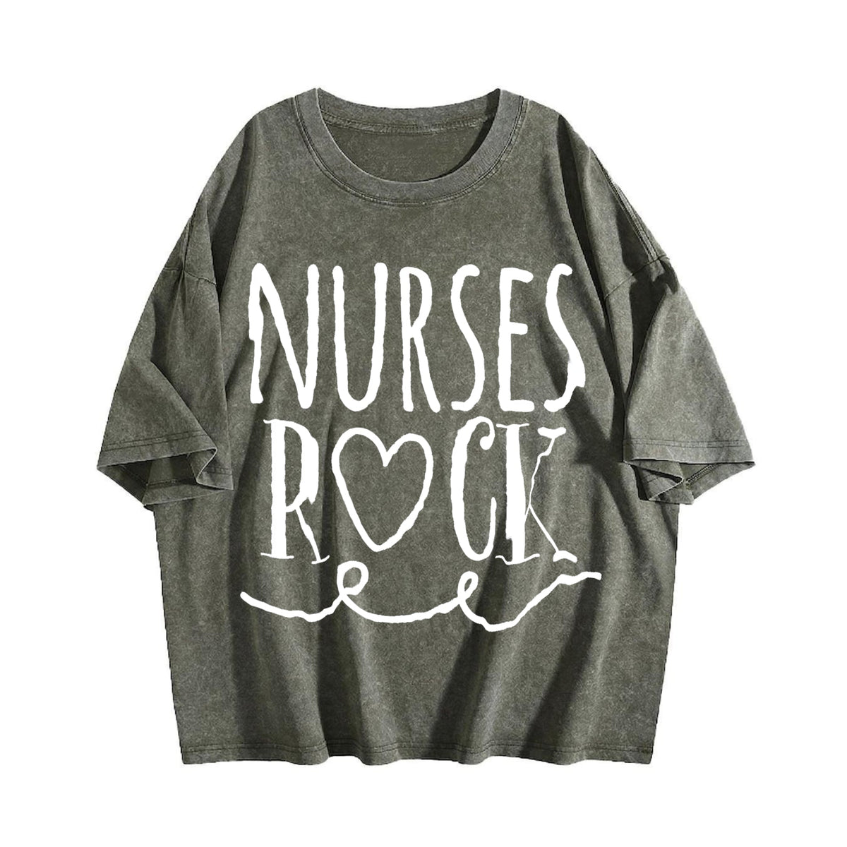 Nurses Rock Nursing School Graduation Vintage Washed T-Shirt product image 4