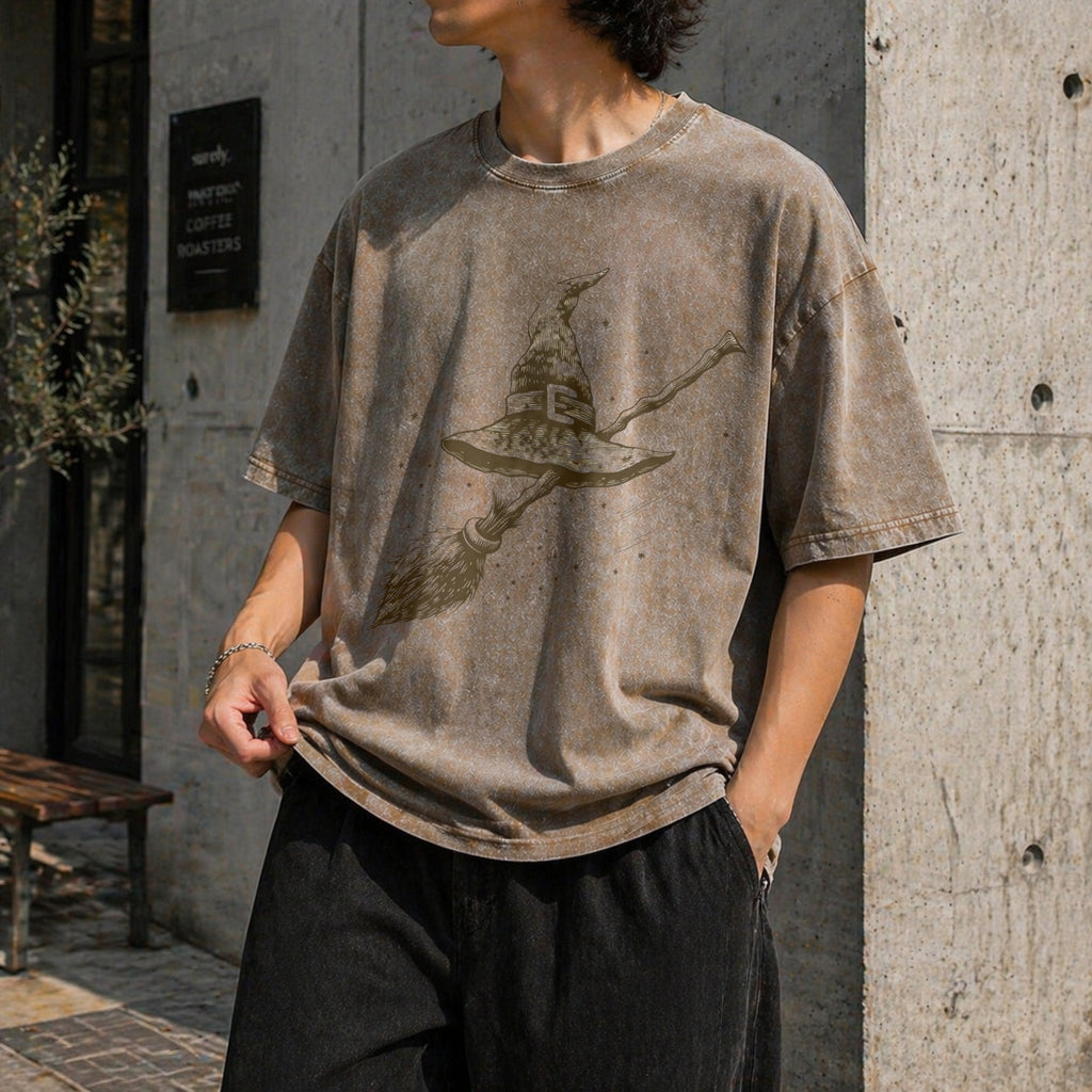 Witchy Celestial Vintage Washed T-Shirt product image 3