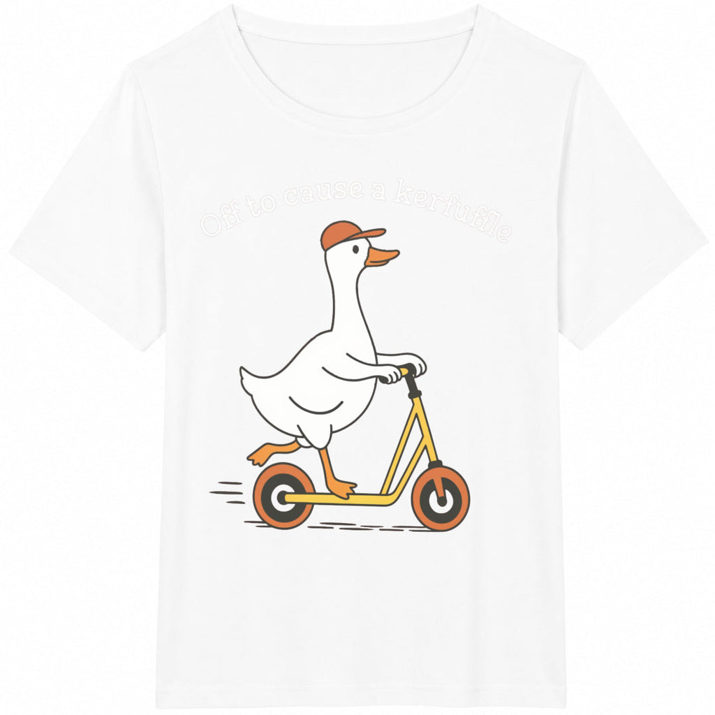 Off To Cause A Kerfuffle Funny Goose Scooter Silly Duck product image 2