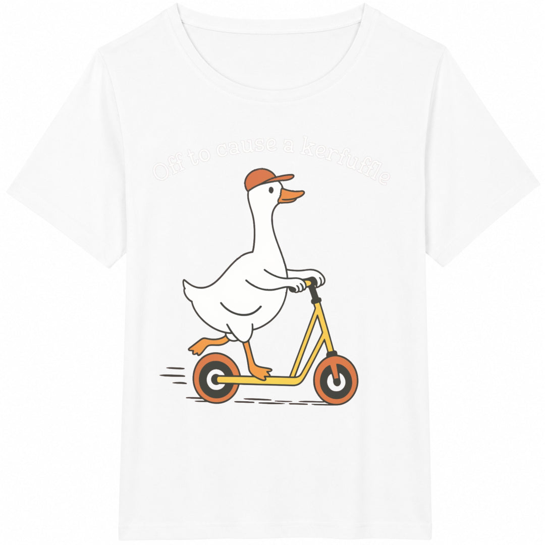 Off To Cause A Kerfuffle Funny Goose Scooter Silly Duck product image 2