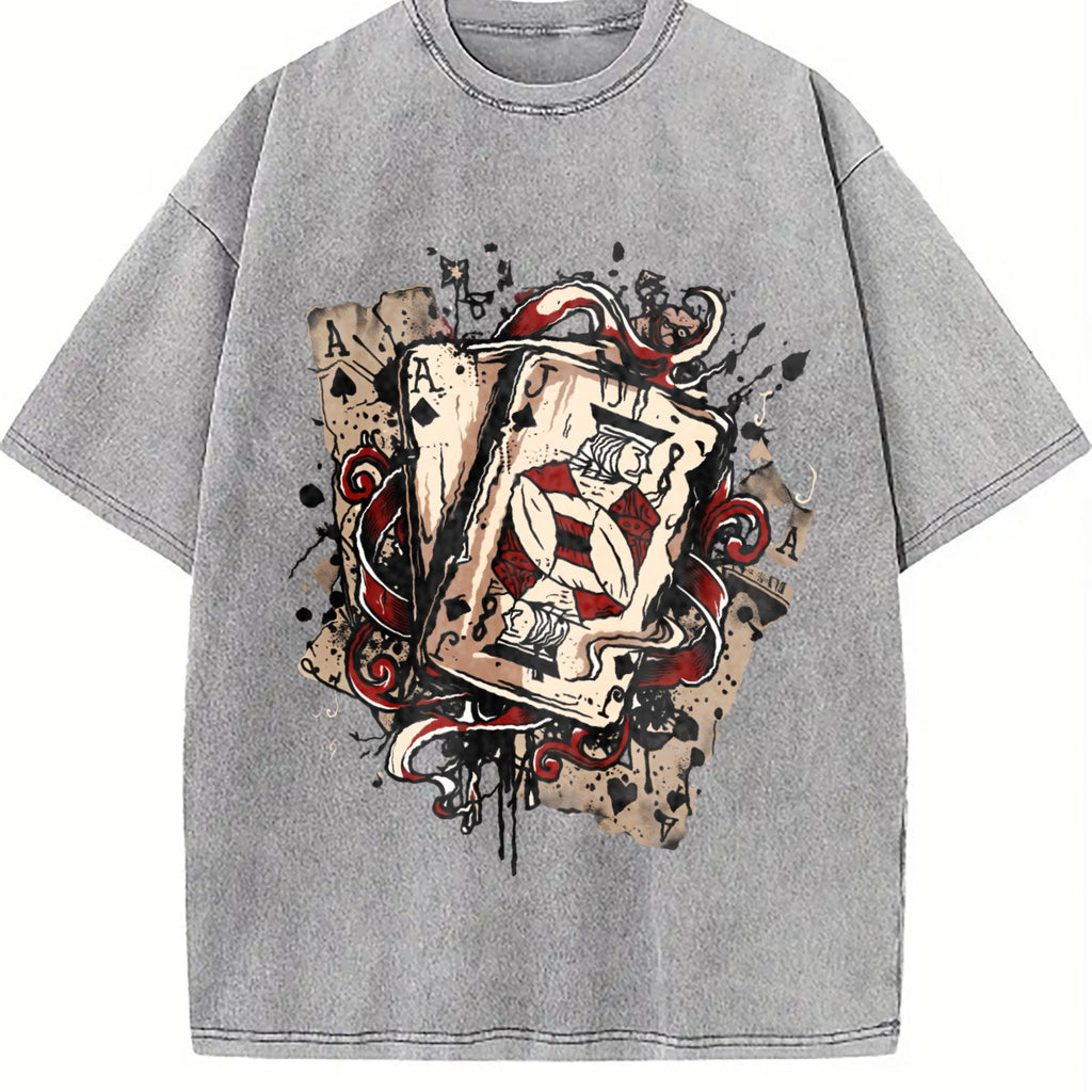 Ace Of Spades Vintage Washed T-Shirt product image 5