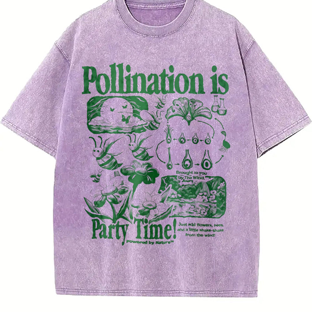 Bee Pollination Vintage Washed T-Shirt product image 6