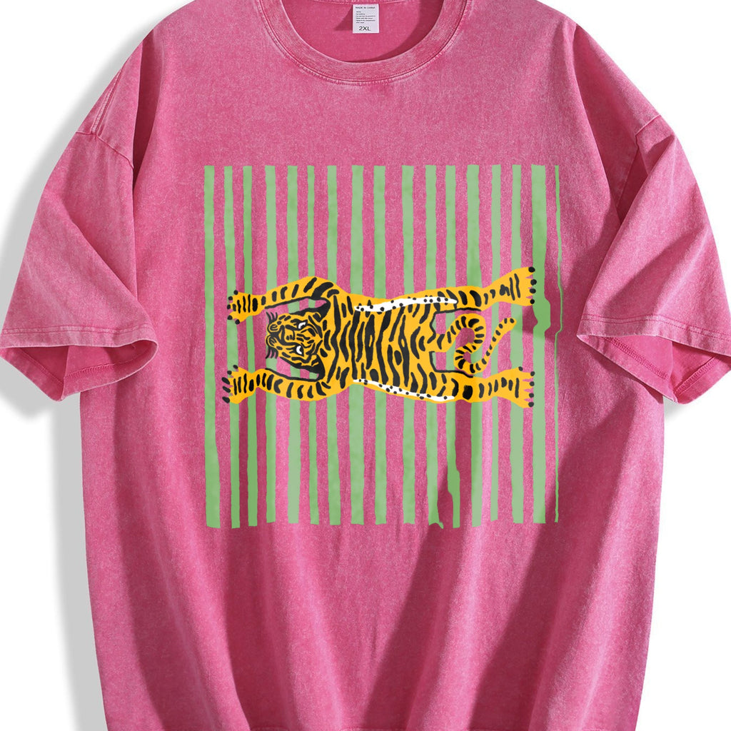 Tiger Beach Towel: Tropical Poolside Blanket Vintage Washed T-Shirt