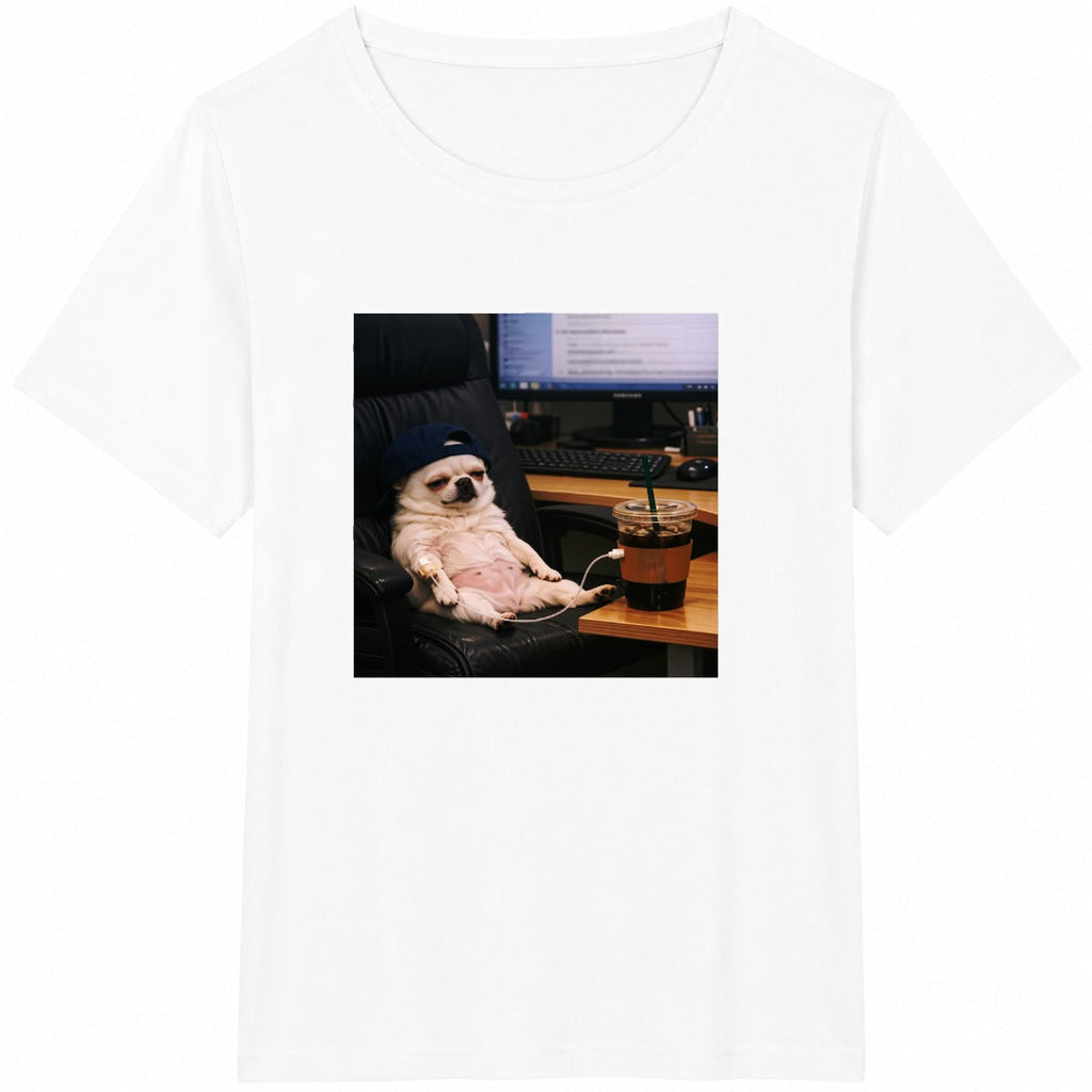 Funny Lazy Dog Cotton T-Shirt product image 2