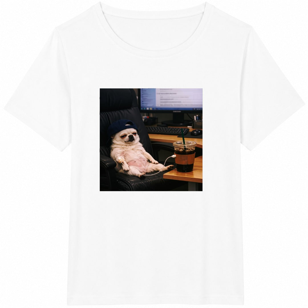 Funny Lazy Dog Cotton T-Shirt product image 2