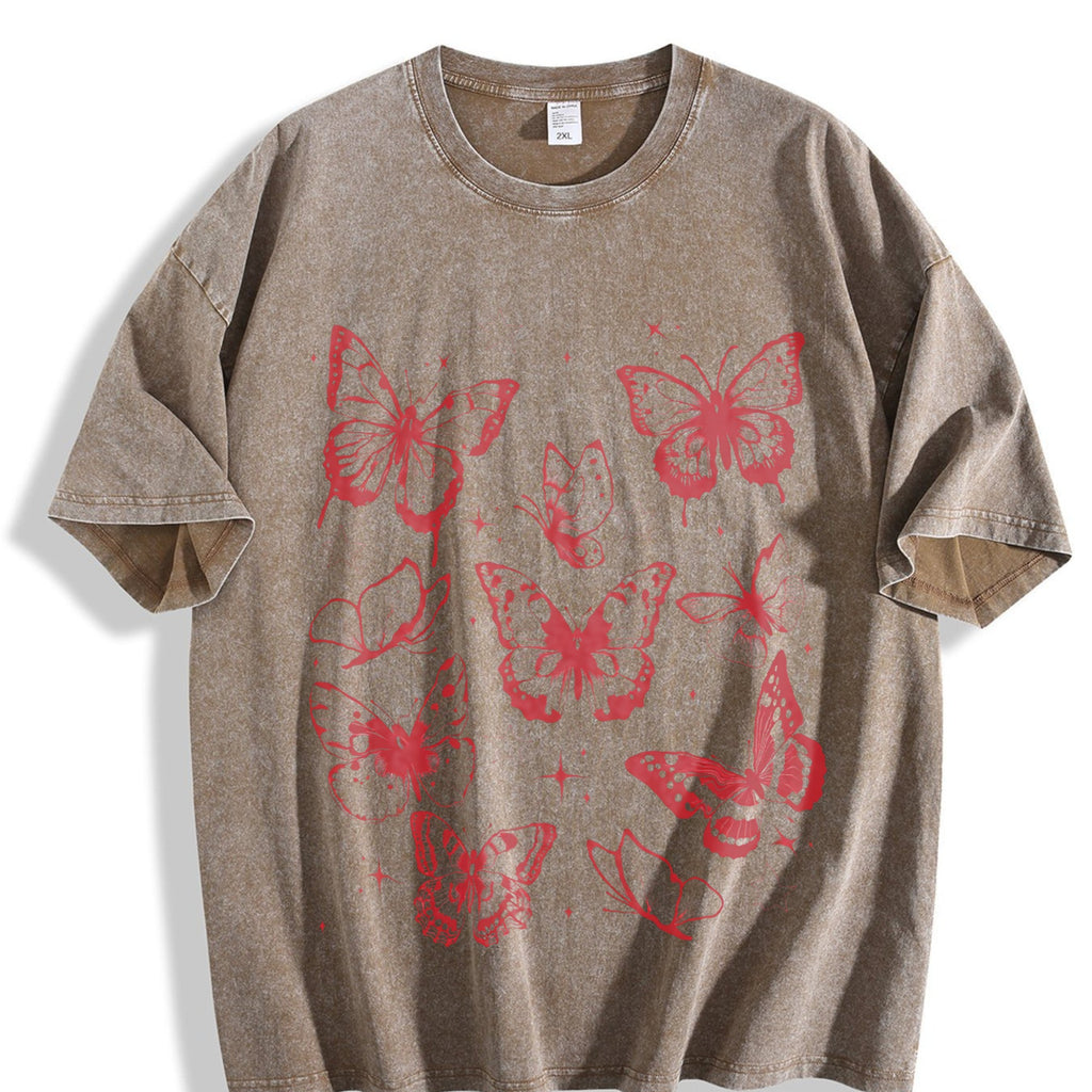 Butterflies 90s Vintage Washed T-Shirt product image 3