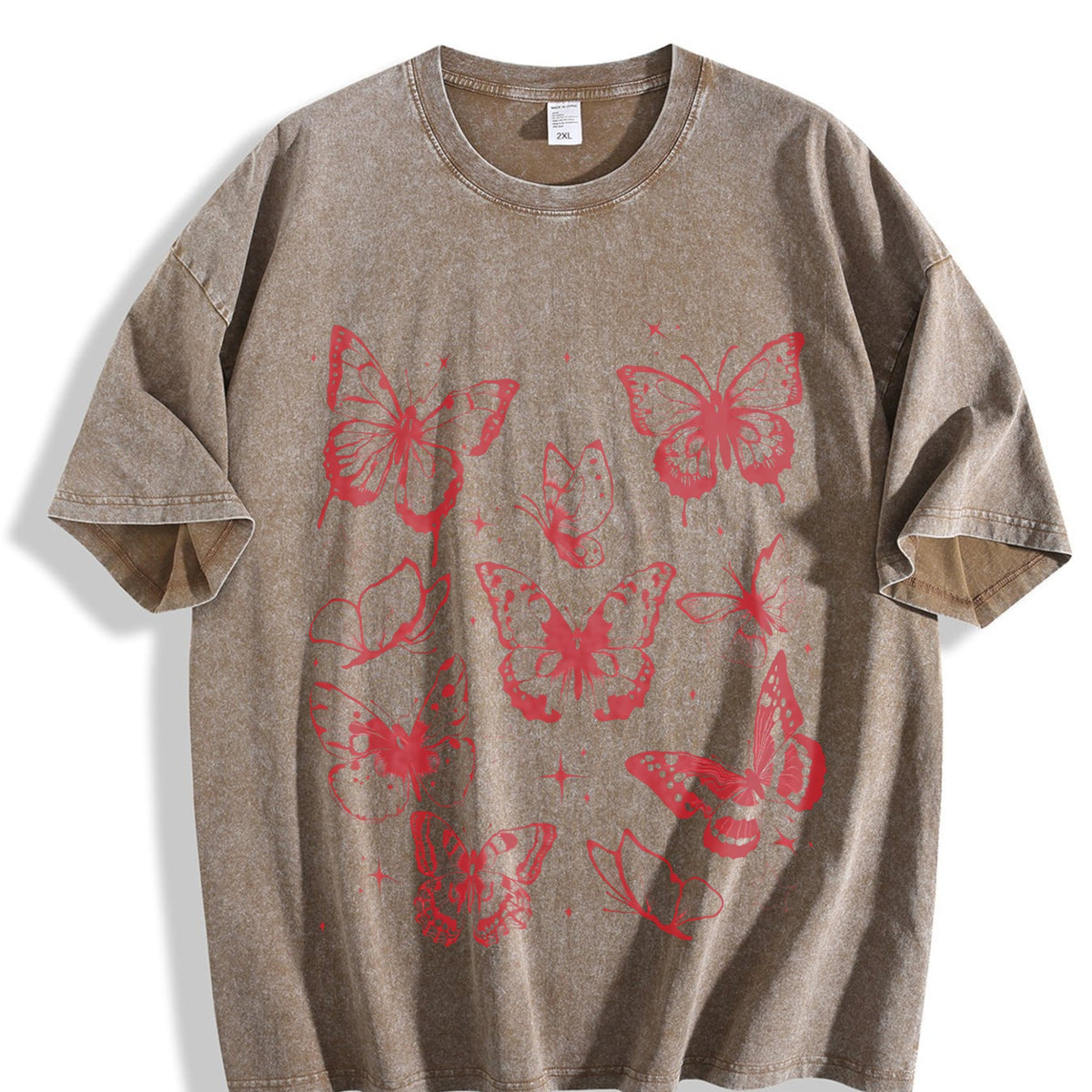 Butterflies 90s Vintage Washed T-Shirt product image 3
