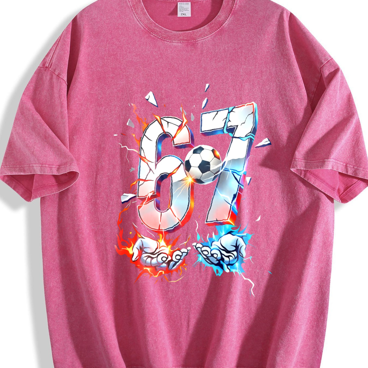 Global Soccer Fan Vintage Washed T-Shirt product image 7